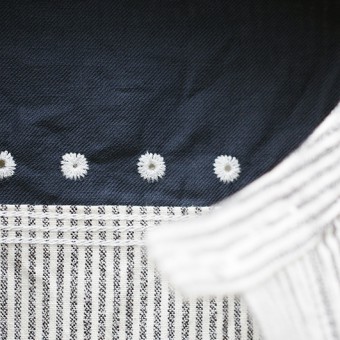 NO COLLAR SHIRTS [GRANDRELLE STRIPE]