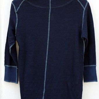 HENLY-NECK 2/3 SLEEVE CUT-SEWN [EUROPA LINEN]