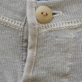 HENLY-NECK 2/3 SLEEVE CUT-SEWN [EUROPA LINEN]