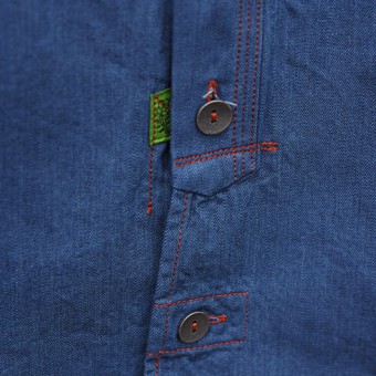 NO COLLAR SHIRTS [7oz SLUB DENIM]