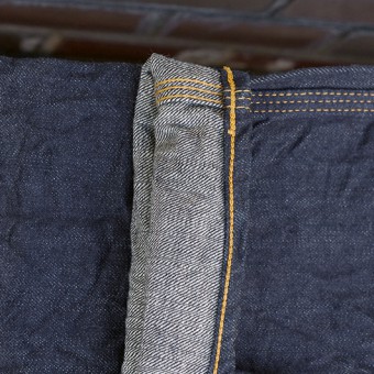 PADDED DENIM PANTS [STRAIGHT]
