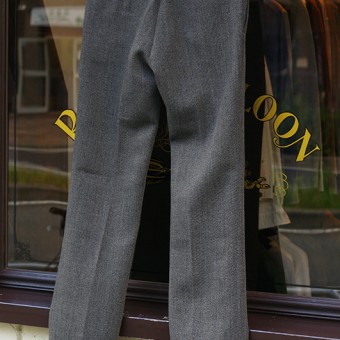 WOOL TIGHT STRAIGHT SLACKS