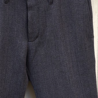 WOOL TIGHT STRAIGHT SLACKS