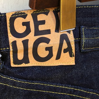 PADDED DENIM PANTS