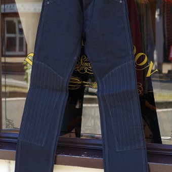 PADDED DENIM PANTS