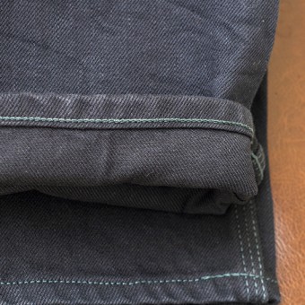 PADDED DENIM PANTS