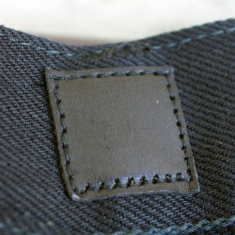 TIGHT-STRAIGHT DENIM PANTS [14oz  BK x BK]