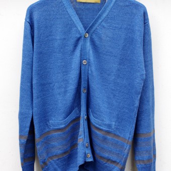 SLIM BODER INDIGO CARDIGAN