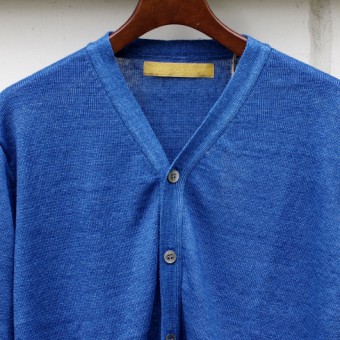 SLIM BODER INDIGO CARDIGAN