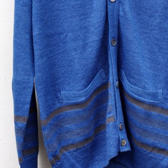 SLIM BODER INDIGO CARDIGAN