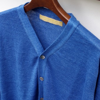 SLIM BODER INDIGO CARDIGAN