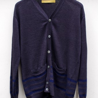 SLIM BODER INDIGO CARDIGAN