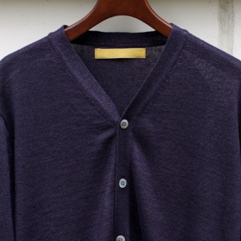 SLIM BODER INDIGO CARDIGAN