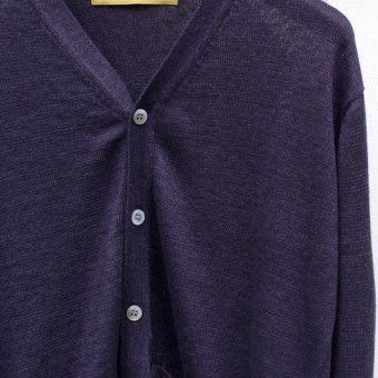 SLIM BODER INDIGO CARDIGAN