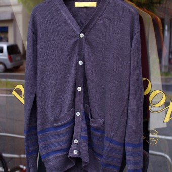 SLIM BODER INDIGO CARDIGAN