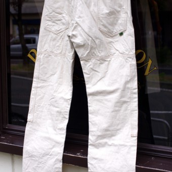 W-KNEE PANTS [WHITE DENIM]