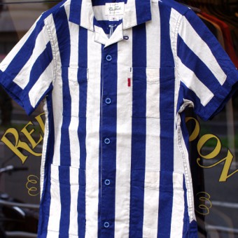 MARINE STRIPE CUBA SHIRT