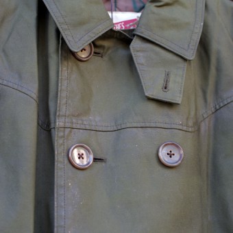 AD-WX-03 OILED  DOUBLE-BREASTED MC COAT