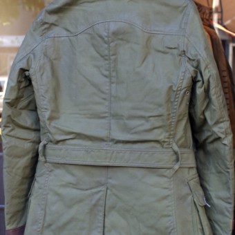 AD-WX-03 OILED  DOUBLE-BREASTED MC COAT