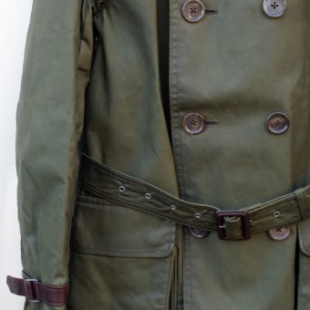 AD-WX-03 OILED  DOUBLE-BREASTED MC COAT