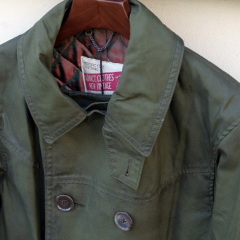 AD-WX-03 OILED  DOUBLE-BREASTED MC COAT