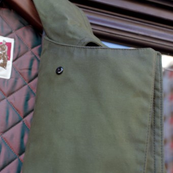 AD-WX-03 OILED  DOUBLE-BREASTED MC COAT