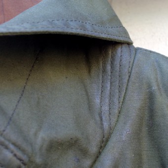 AD-WX-03 OILED  DOUBLE-BREASTED MC COAT