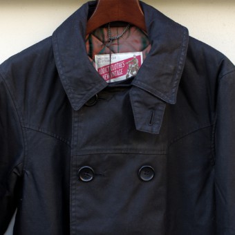 AD-WX-03 OILED  DOUBLE-BREASTED MC COAT