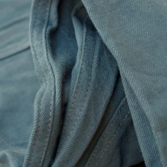 BACK PATCH PANTS [COLOR DENIM]