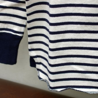 MARINE BORDER KNITTED SHIRT