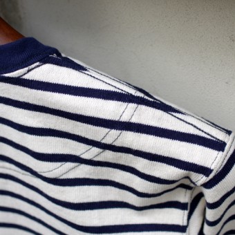 MARINE BORDER KNITTED SHIRT