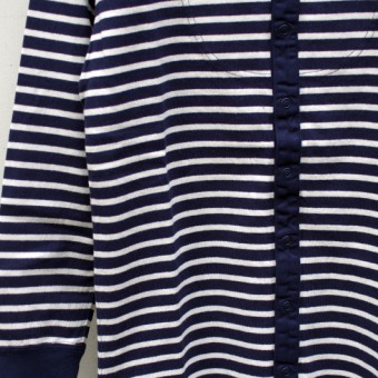 MARINE BORDER KNITTED SHIRT