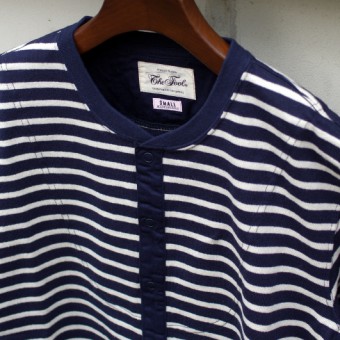 MARINE BORDER KNITTED SHIRT