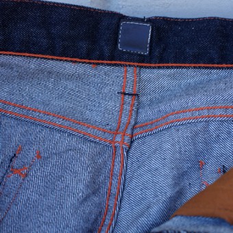 TIGHT-STRAIGHT DENIM PANTS [SULFA-BK]