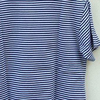 40/2 SINGLE JERSEY BORDER POCKET T-SHIRTS [POINT]