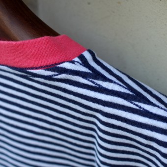 40/2 SINGLE JERSEY BORDER POCKET T-SHIRTS [POINT]