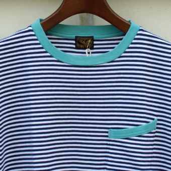 40/2 SINGLE JERSEY BORDER POCKET T-SHIRTS [POINT]