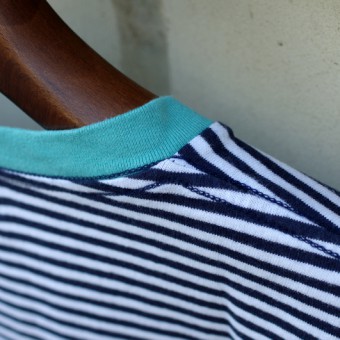 40/2 SINGLE JERSEY BORDER POCKET T-SHIRTS [POINT]