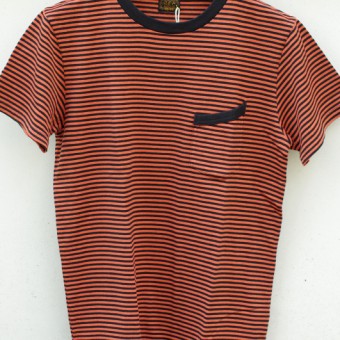 40/2 SINGLE JERSEY BORDER POCKET T-SHIRTS [COLOR]