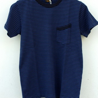 40/2 SINGLE JERSEY BORDER POCKET T-SHIRTS [COLOR]