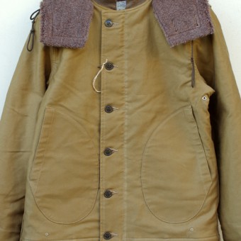 CORD CLOTH HOODED DECK JACKET