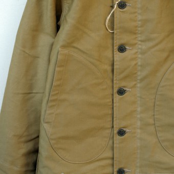 CORD CLOTH HOODED DECK JACKET