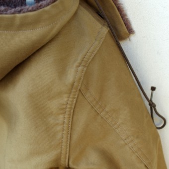 CORD CLOTH HOODED DECK JACKET