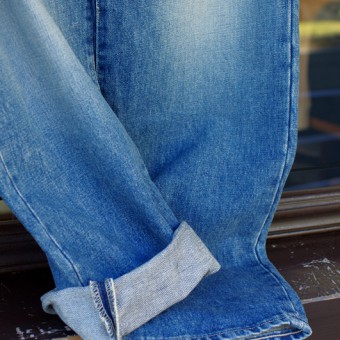 HEAVY DENIM TAPERD JEANS (DUSTY TYPE)