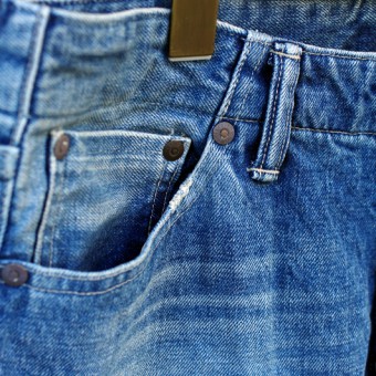 HEAVY DENIM TAPERD JEANS (DUSTY TYPE)