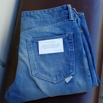 HEAVY DENIM TAPERD JEANS (DUSTY TYPE)