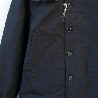 CORD CLOTH HOODED DECK JACKET