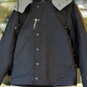 CORD CLOTH HOODED DECK JACKET