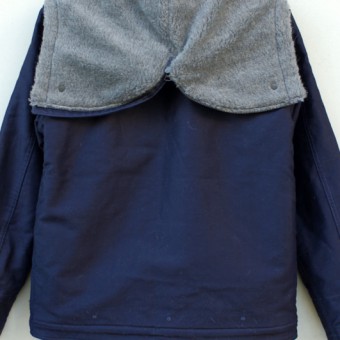 CORD CLOTH HOODED DECK JACKET