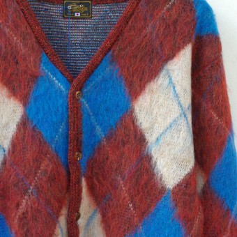 MOHAIR ARGYLE CARDIGAN